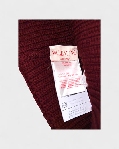 Strickmütze – Bordeauxrot