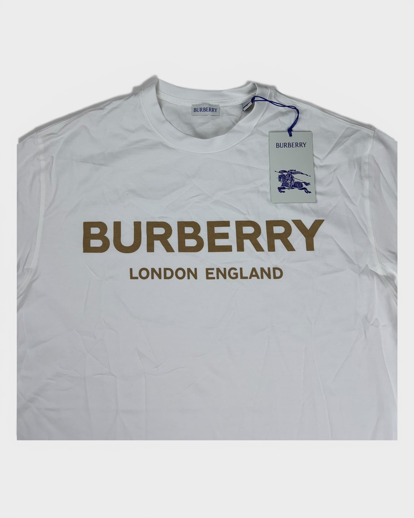 Burberry T-Shirt mit Logo-Print – Weiß