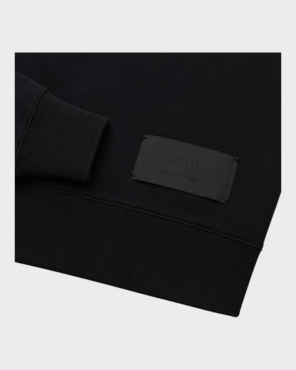 Sweatshirt mit Logo-Patch – Schwarz