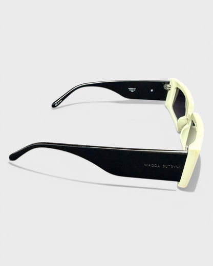 Sonnenbrille – Creme/Schwarz