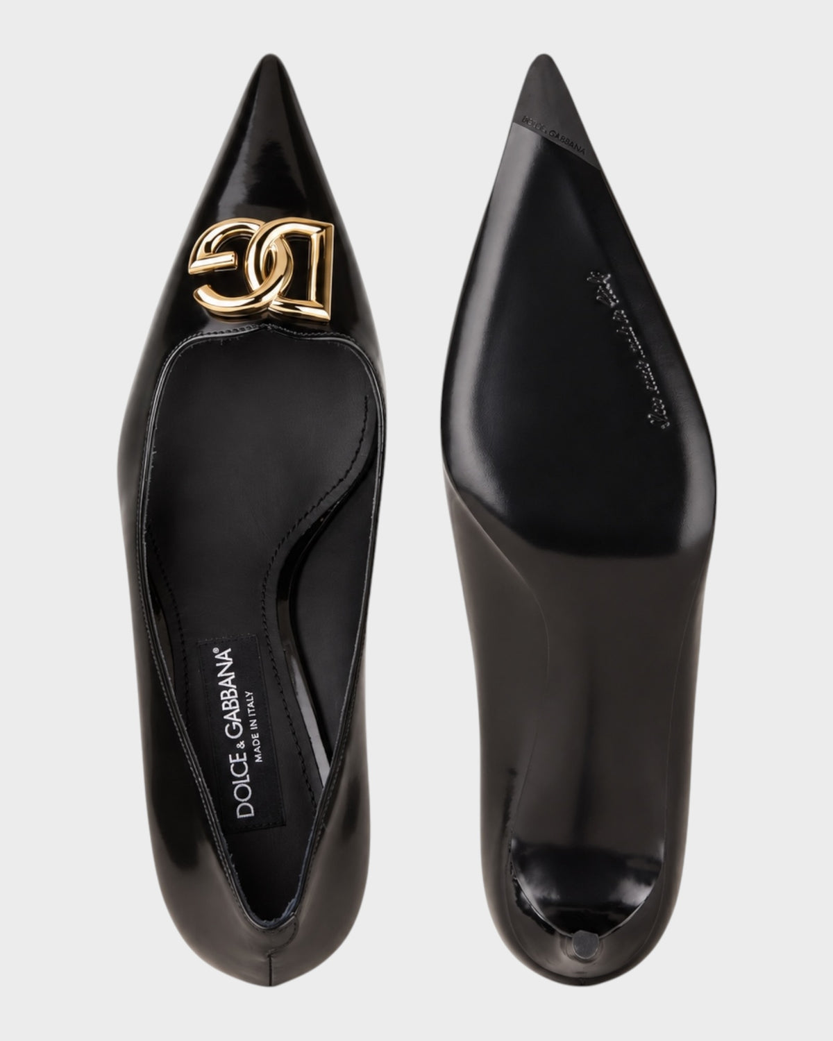 Pumps mit Logo-Schnalle – Schwarz