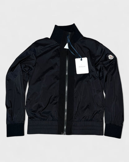 Übergangsjacke mit Strickdetails – Schwarz