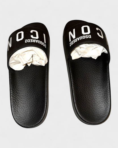 Slides „ICON“ – Schwarz/Weiß