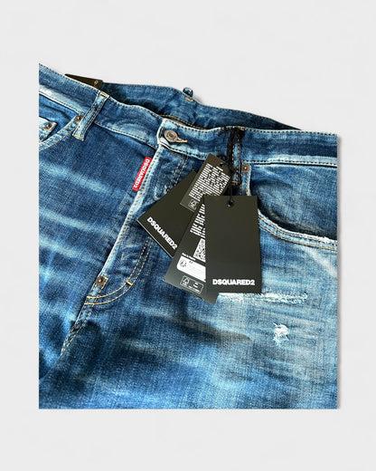 642 Jean Cool Guy Jeans – Blau im Destroyed-Look