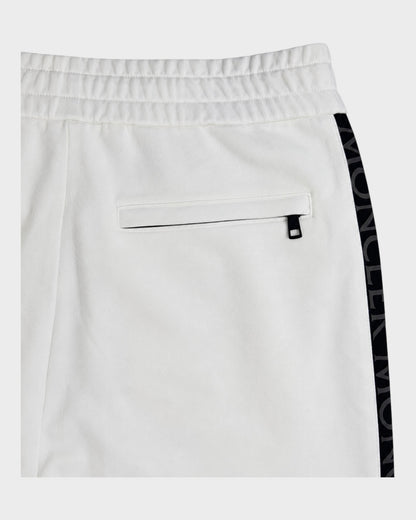 Jogginghose mit Logo-Streifen – Weiß