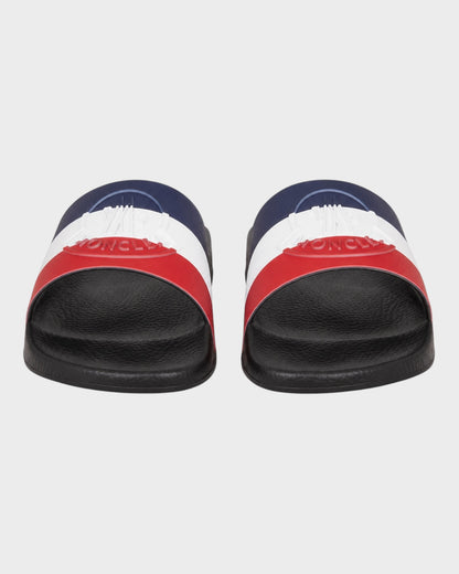 Badeslides – Navy/Weiß/Rot