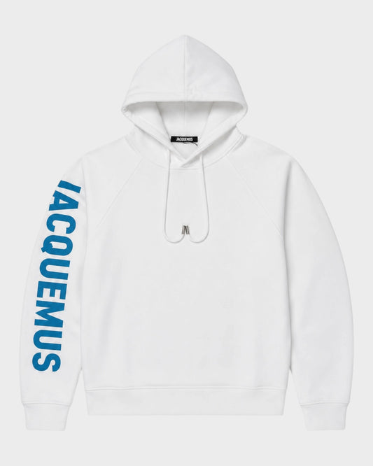 Kapuzenpullover mit Logo-Print – Weiß