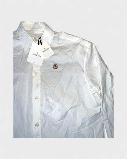 Hemd mit Logo-Patch – Weiß