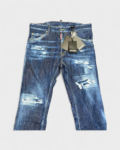 Distressed Jeans – Blau