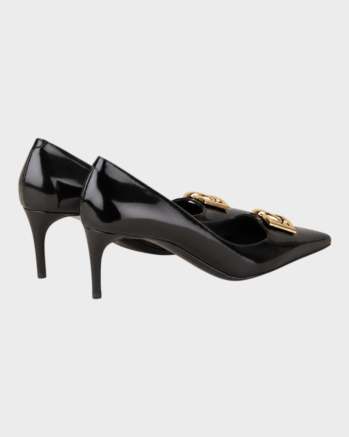 Pumps mit Logo-Schnalle – Schwarz