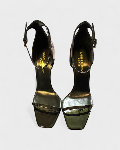 Opyum Heels mit YSL-Absatz – Schwarz, Gold
