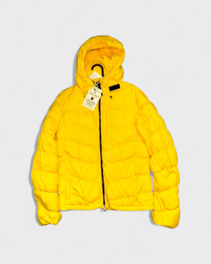 Daunenjacke mit Kapuze – Gelb
