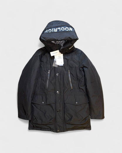 Arctic Parka mit Logo-Kapuze – Schwarz