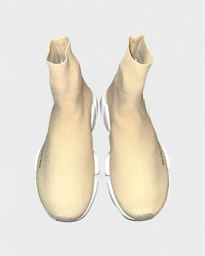 Speed Trainer Sneaker – Beige/Weiß