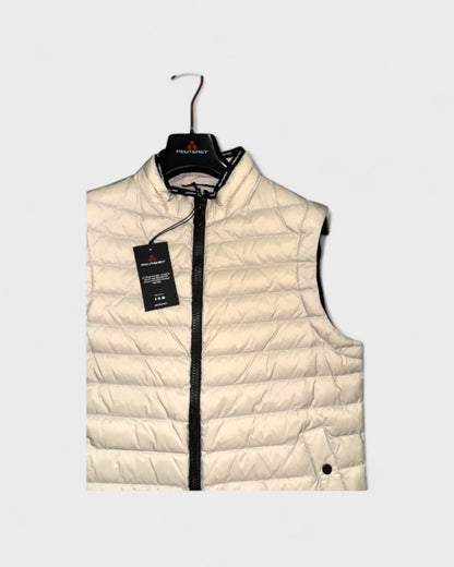 Steppweste mit Stehkragen – Beige