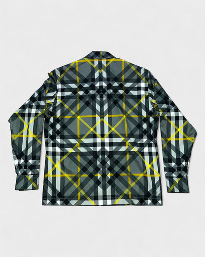Overshirt Checkered Zip Shirt – Schwarz/Gelb