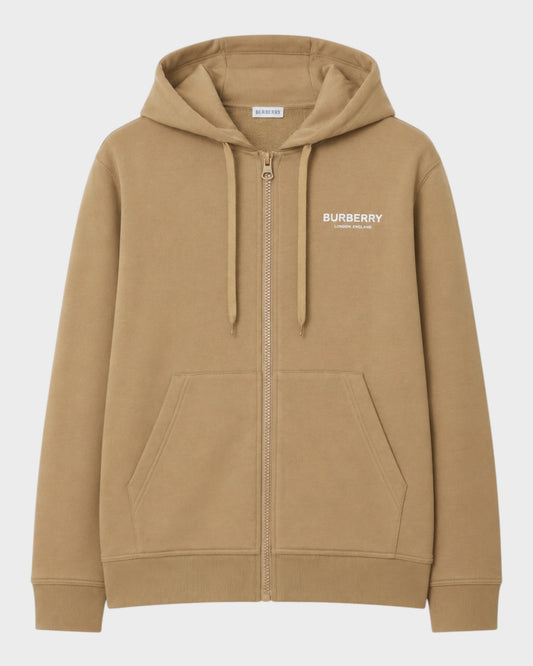 Kapuzenjacke mit Logo – Camel