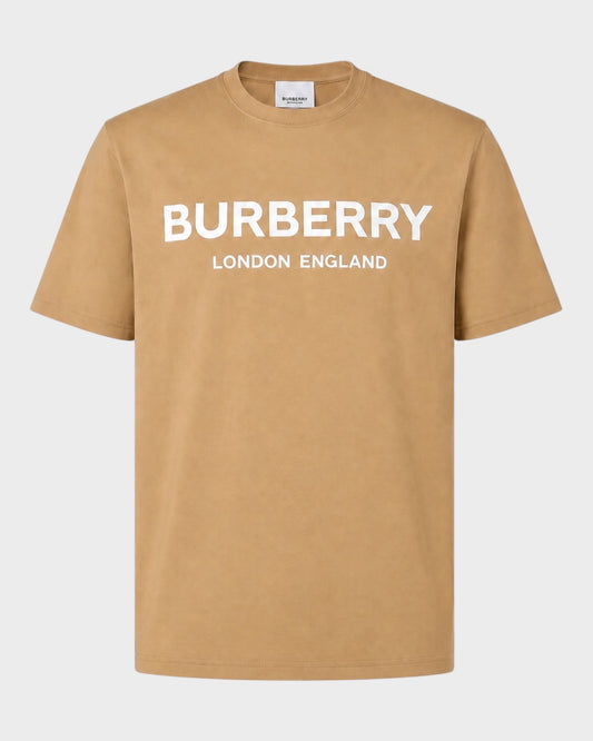 T-Shirt mit Logo-Print – Camel