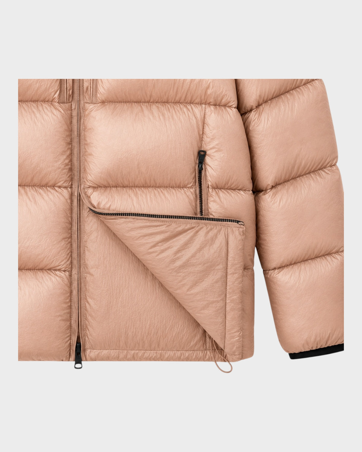 Cavonne Garment Dyed Daunenjacke – Rose