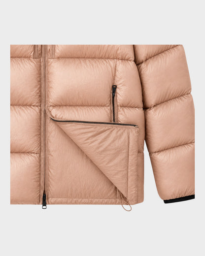 Cavonne Garment Dyed Daunenjacke – Rose