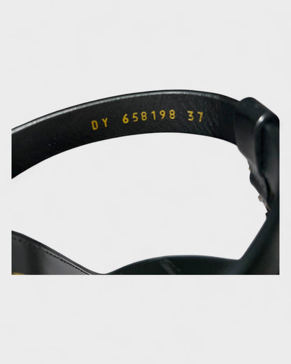 Zehensandalen mit YSL-Logo – Schwarz