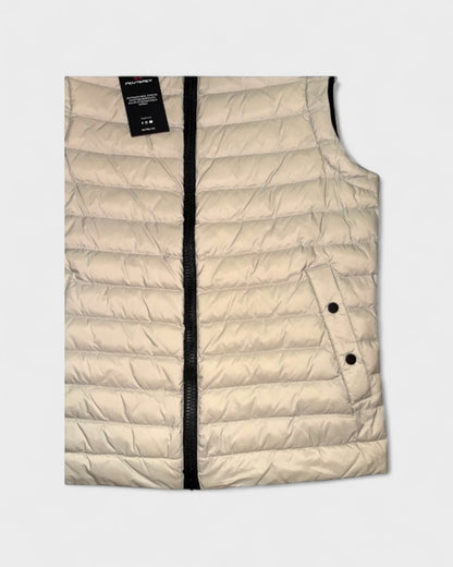 Steppweste mit Stehkragen – Beige