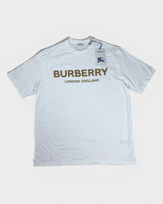 Burberry T-Shirt mit Logo-Print – Weiß