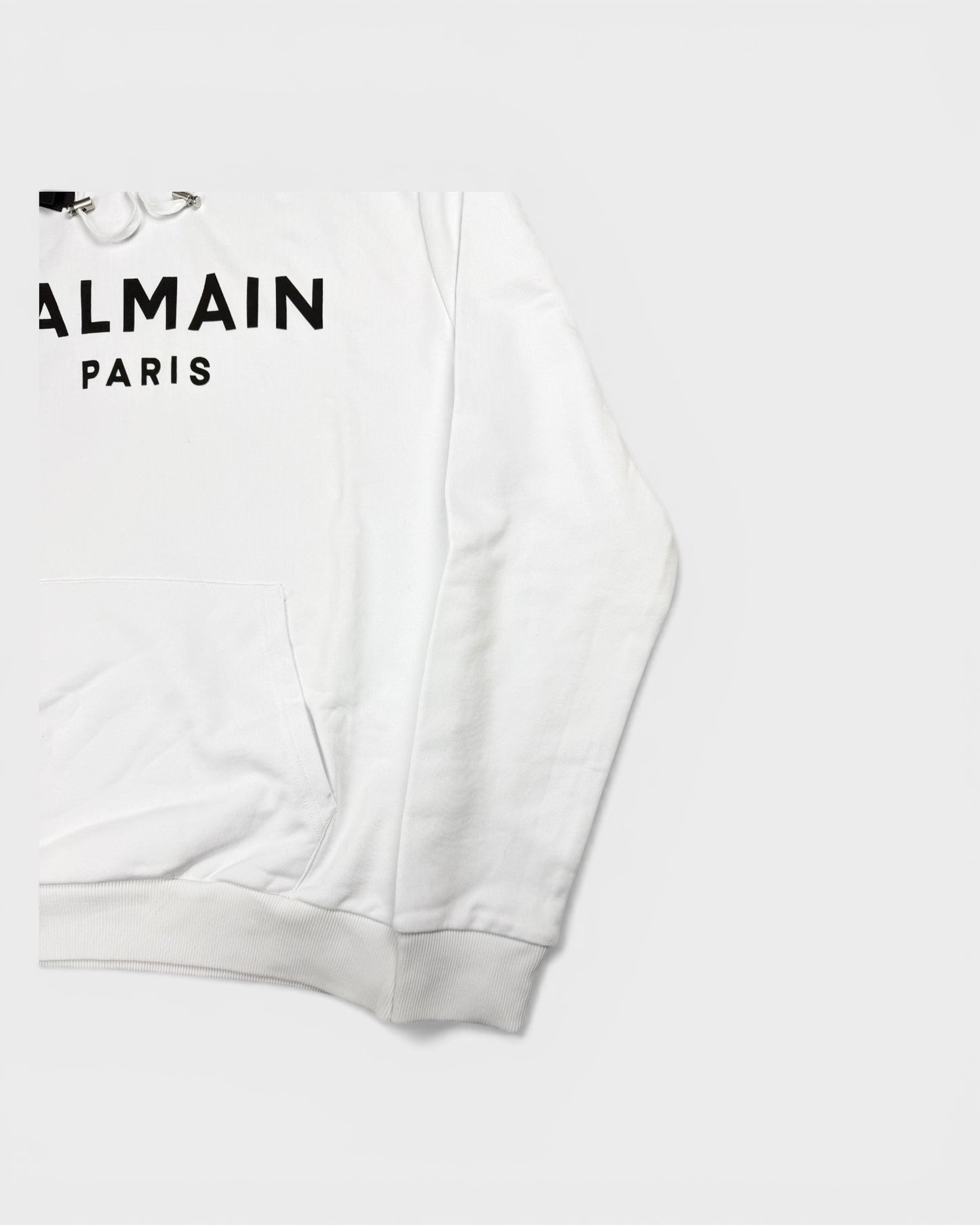 Kapuzenpullover mit Logo-Print – Weiß