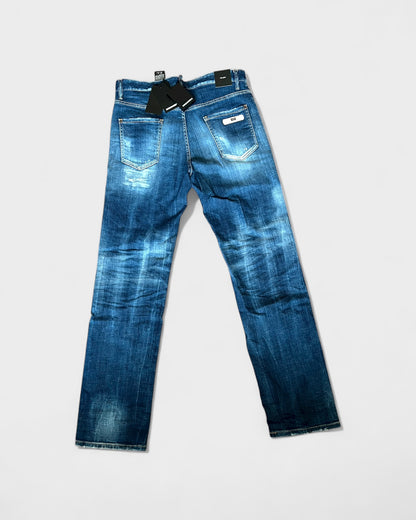 642 Jean Cool Guy Jeans – Blau im Destroyed-Look