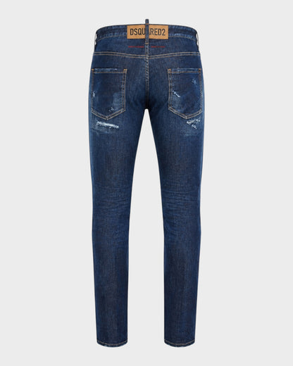 Distressed Jeans – Blau