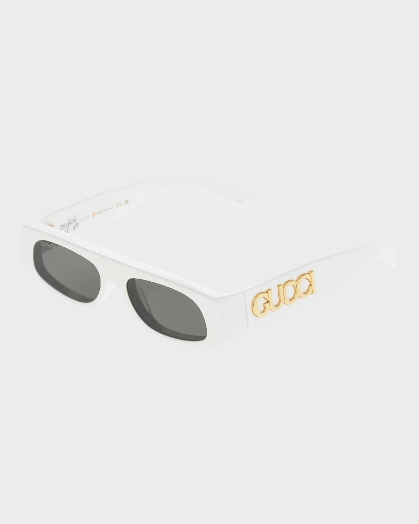 Schmale Sonnenbrille mit Logo-Applikation