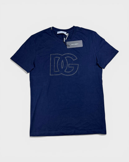 T-Shirt mit DG-Logo – Navy