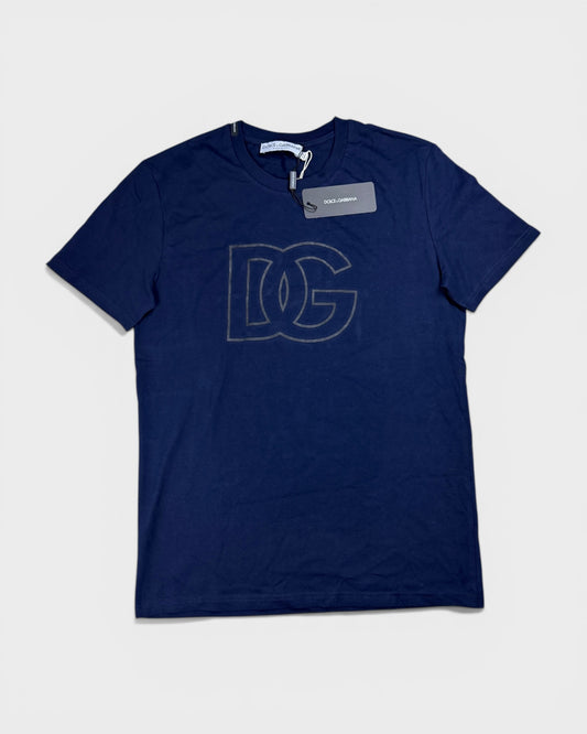 T-Shirt mit DG-Logo – Navy