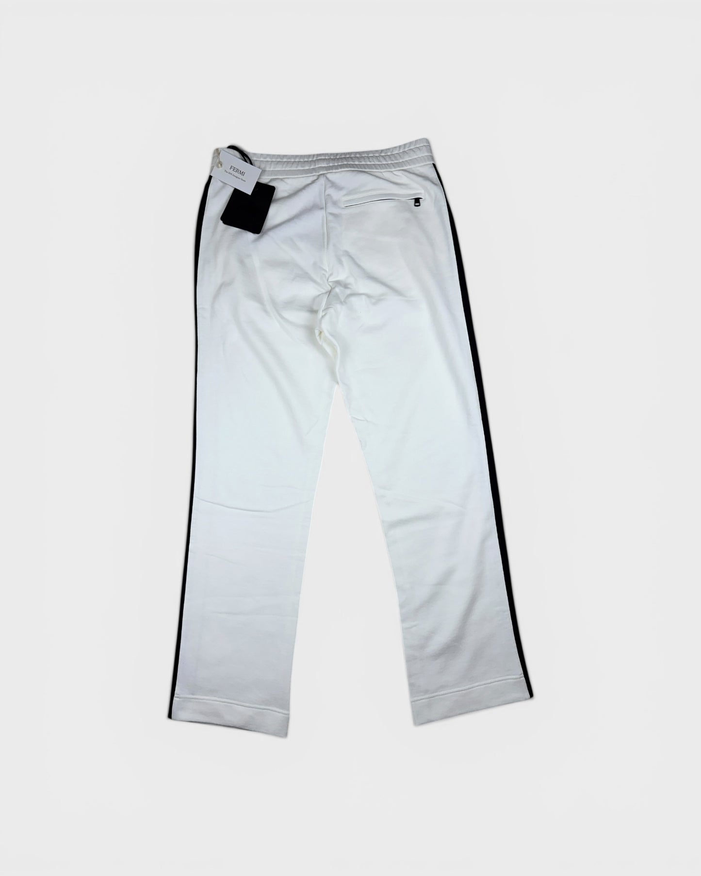 Jogginghose mit Logo-Streifen – Weiß