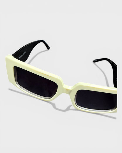 Sonnenbrille – Creme/Schwarz