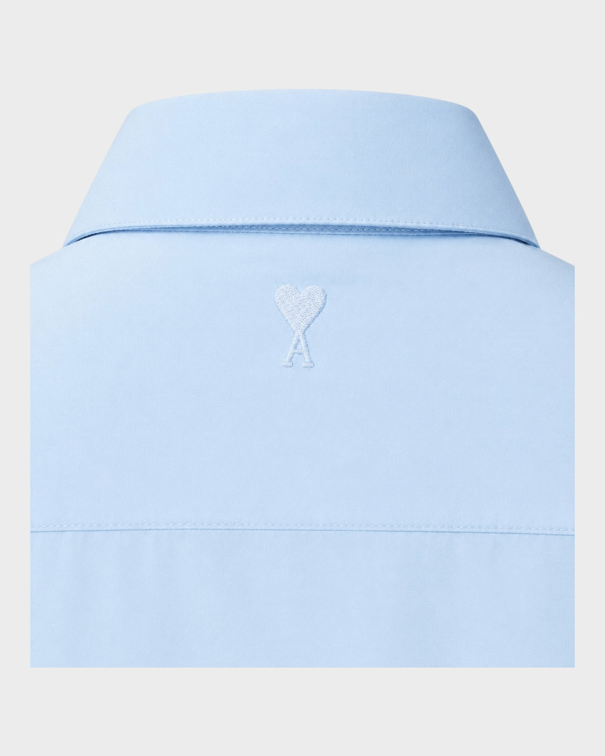 Popeline-Hemd – Hellblau
