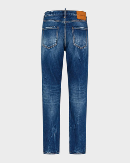 Jeans mit Waschung und Riss-Details – Blau