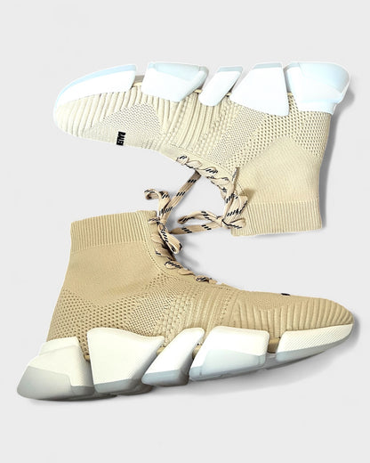 Speed 2.0 Lace-Up Sneaker – Beige/Weiß