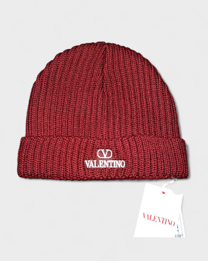 Strickmütze – Bordeauxrot