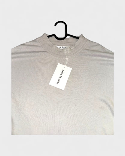 Longsleeve mit Stehkragen – Hellgrau