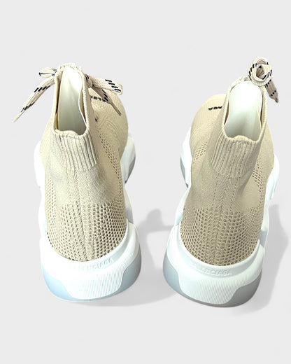 Speed 2.0 Lace-Up Sneaker – Beige/Weiß