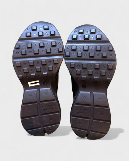 Rhyton Sneaker mit Allover-Monogramm – Schwarz