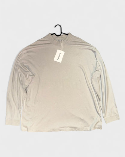 Longsleeve mit Stehkragen – Hellgrau