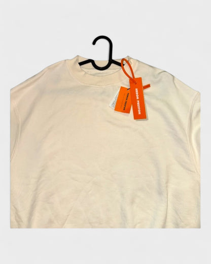 Sweatshirt mit Logo-Patch – Offwhite