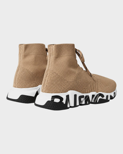Speed Trainer Laced Sneaker – Beige/Weiß/Schwarz