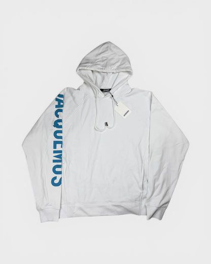 Kapuzenpullover mit Logo-Print – Weiß