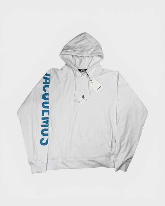 Kapuzenpullover mit Logo-Print – Weiß
