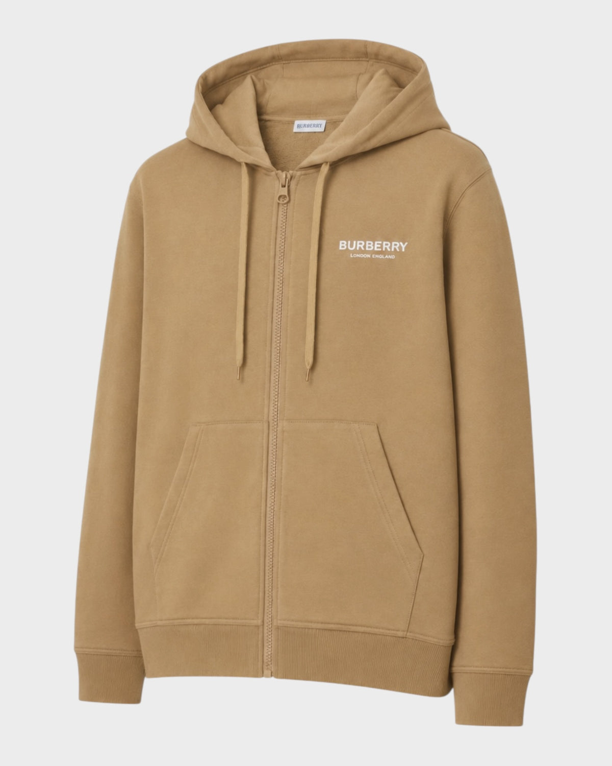 Kapuzenjacke mit Logo – Camel