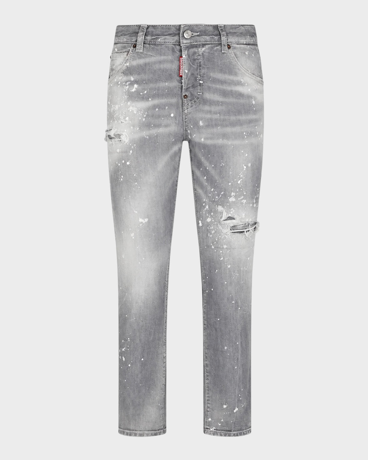 Cool Guy Jeans – Grau mit Paint-Splatter