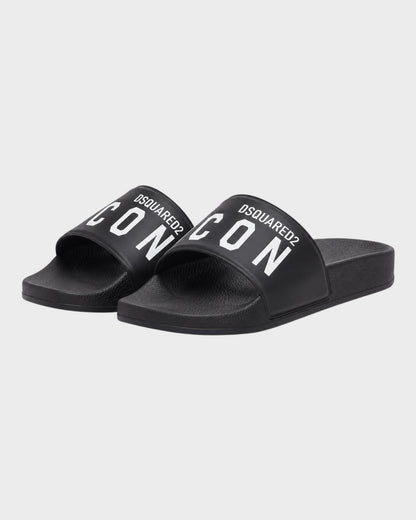 Slides „ICON“ – Schwarz/Weiß